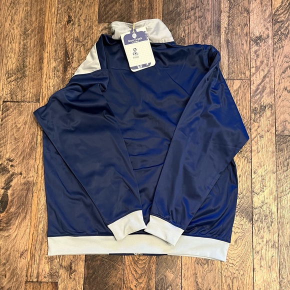 Royal Threads Canada Mens 2XL Track Suit JACKET Warmups Full Zip Blue/Gray - Picture 2 of 5